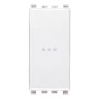 VIMAR - Deviatore 1P 16Ax Assiale Bianco - Tasto Sostituibile, Illuminabile, 250 V~ 200 W, Iec 60669-1:2017 20105.B