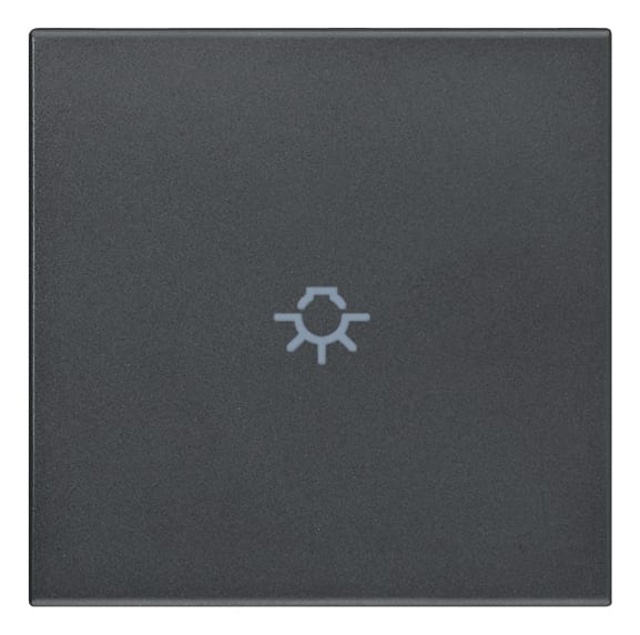 VIMAR - TASTO 2M SIMBOLO LUCE ASSIALE GRIGIO 20132.L
