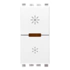 VIMAR - Dimmer universale 230V bianco, taglio di fase, per lampade 40-400W, LED 3-200W, comando ON/OFF, funzione MASTER, non per contenitori Isoset. 20135.1.B