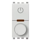 VIMAR - Dimmer universale 230V 50Hz per lampade 40-400W, LED 3-200W, con potenziometro rotativo, funzione master, comando ON/OFF, Next.