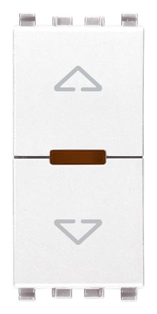 VIMAR - Commutatore Elettronico Centralizzabile per Tapparelle Bianco con Orientamento Lamelle e Uscite a Relè 0,6-2A 220-240V