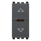 VIMAR - Commutatore Elettronico Centralizzabile Grigio per Tapparelle con Orientamento Lamelle e Uscite a Relè 0,6-2A 220-240V~ 50/60Hz 20196