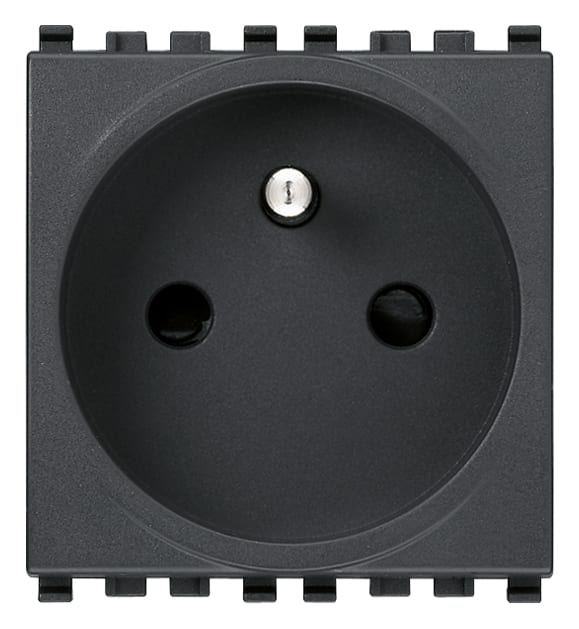 VIMAR - PRESA SICURY 2P+T 16A FRANCESE GRIGIO 20212