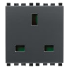 VIMAR - PRESA 2P+T 13A INGLESE GRIGIO 20219