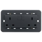 VIMAR - 2 PRESE 2P+T 13A INGLESE INTERR. GRIGIO 20222.L