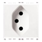 VIMAR - Presa Sicury 2P+T 10A Svizzero 13 Bianco - Standard Tipo 13, 2 Moduli