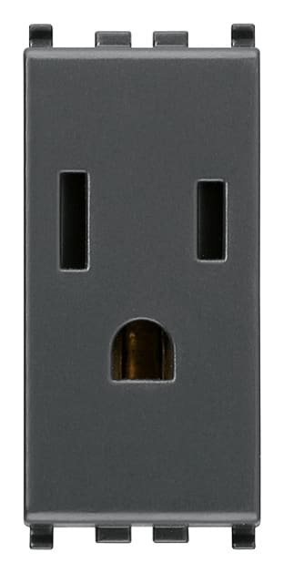 VIMAR - PRESA SICURY 2P+T 15A USA+SASO GRIGIO