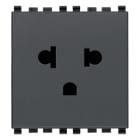 VIMAR - PRESA SICURY 2P+T 16A USA+EU GRIGIO