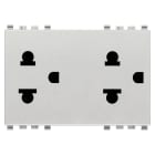 VIMAR - DUE PRESE SICURY 2P+T 16A USA+EU NEXT 20249.N