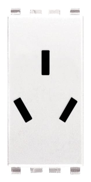 VIMAR - PRESA SICURY 2P+T 10A CINESE BIANCO 20251.B