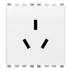 VIMAR - PRESA SICURY 2P+T 10A CINESE 2M BIANCO 20252.B