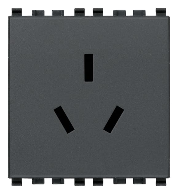 VIMAR - PRESA SICURY 2P+T 16A CINESE GRIGIO 20254