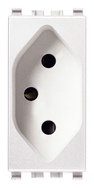 VIMAR - PRESA SICURY 2P+T 10A BRASILIANO BIANCO 20264.B