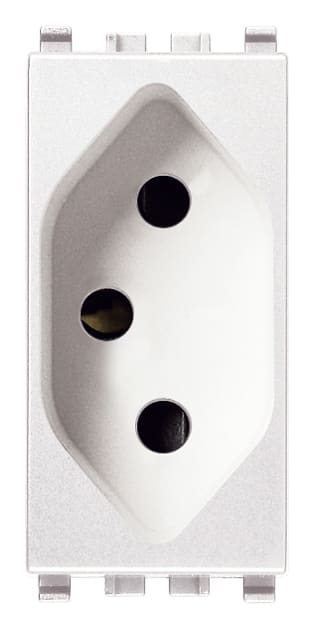 VIMAR - PRESA SICURY 2P+T 20A BRASILIANO BIANCO 20265.B