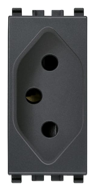 VIMAR - PRESA SICURY 2P+T 20A BRASILIANO GRIGIO 20265