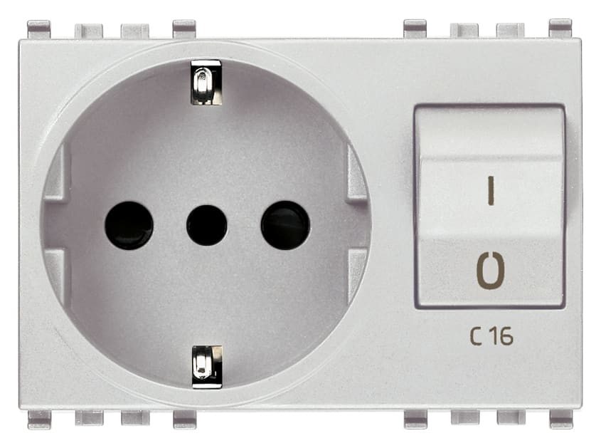 VIMAR - PRESA 2P+T 16A P30 INTB+MT C16 NEXT 20276.N