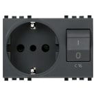 VIMAR - PRESA 2P+T 16A P30 INTB+MT C16 GRIGIO