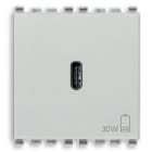VIMAR - Alimentatore USB C 30W PD per Dispositivi Elettronici con Tecnologia Power Delivery 20298.N