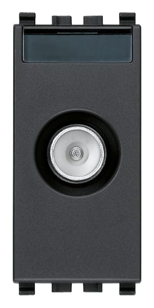 VIMAR - Presa Passante Grigio Coassiale 5-2400 Mhz Connettore Maschio Attenuazione 10 Db