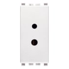 VIMAR - Presa Polarizzata 2P 6A 24V Bianco - Per Spine 01616 E 01617 (1 Spinotto Ø 3 Mm E 4 Mm), Morsetti A Vite. Impianti Hi-Fi, Filodiffusione