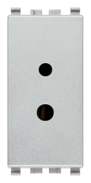 VIMAR - Presa Polarizzata 2P 6A 24V Selv Next - Per Spine 01616 E 01617 (1 Spinotto Ø 3 Mm E 4 Mm Interasse 12,4 Mm), Morsetti A Vite, Impianti Hi-Fi 20331.N