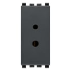 VIMAR - Presa Polarizzata 2P 6A 24V Grigio per Spine 01616 e 01617, Morsetti a Vite per Impianti Hi-Fi e Filodiffusione