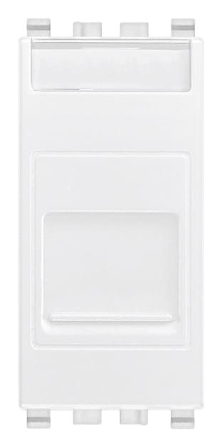 VIMAR - Presa RJ45 Cat6 UTP con Portello Antipolvere Bianco - Cablaggio Universale T568A/B, 8 Contatti, Morsetti Isolanti