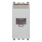 VIMAR - Presa RJ45 Netsafe Cat5E UTP Next - Connettore Universale T568A/B, 8 Contatti, Morsetti Ad Incisione D'Isolante 20338.8.N
