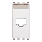 VIMAR - Adattatore Rj45 Amp Avaya Bianco - Connettori Amp/Tyco Jack Linea 110, Toolless Mtrj, Lucent Technologies/Systimax Mps100-Mgs500 20338.C.B