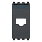 VIMAR - Adattatore RJ45 Amp Avaya Grigio - Connettori Amp/Tyco, Lucent Technologies/Systimax Grigio, Jack Linea 110, Toolless MTRJ, MGS Series.