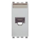 VIMAR - Presa RJ45 Netsafe Cat5E UTP 110 Next - Connettore Universale T568A/B, 8 Contatti, Morsetti Ad Incisione D'Isolante Compatibile 110 20339.4.N