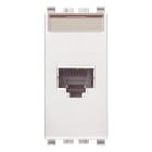 VIMAR - Presa Rj45 Netsafe Cat5E Ftp 110 Bianco - Connettore Schermato Universale T568A/B, 8 Contatti, Morsetti Ad Incisione D'Isolante Compatibile 20339.5.B