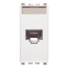 VIMAR - Presa RJ45 Netsafe Cat6 UTP 110 Bianco - Connettore Universale T568A/B, 8 Contatti, Morsetti Ad Incisione D'Isolante Compatibile 20339.6.B