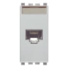 VIMAR - Presa RJ45 Netsafe Cat6 UTP 110 Next - Connettore Universale T568A/B, 8 Contatti, Morsetti Ad Incisione D'Isolante Compatibile 20339.6.N