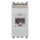 VIMAR - Presa RJ45 Panduit Cat5e UTP non schermata con connettore mini-com, cablaggio T568A/B, 8 contatti, morsetti ad incisione d'isolante, Next.