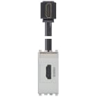 VIMAR - Presa HDMI 2.1B con cavo a 90 gradi e aggancio Keystone - Uscita a 90 gradi, design Next. 20346.H.N