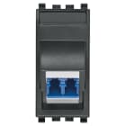 VIMAR - Presa Ottica Monomodale 9/125 µm con Adattatore Lc Duplex Grigio