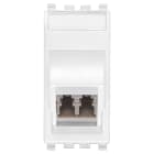 VIMAR - Presa Ottica Multimodale 50/125 Lc Bianco con Adattatore Duplex 20351.LC.B