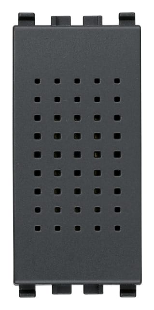 VIMAR - Suoneria/Ronzatore Grigio Funzione Settabile Staccando Ruotando Coperlio 180° Alimentazione 230V 50-60Hz 20373.SR