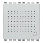 VIMAR - Suoneria Elettronica 3 Sequenze Sonore Regolabili 12V~ 50-60 Hz o 12Vdc - 2 Moduli 20380.N