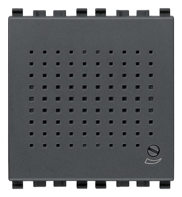 VIMAR - Suoneria Elettronica 3 Sequenze Sonore Regolabili 12V Grigio - Moduli Tritonale Bitonale Ronzatore