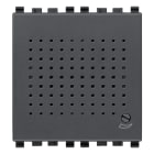 VIMAR - Suoneria Elettronica 3 Sequenze Sonore Regolabili 12V Grigio - Moduli Tritonale Bitonale Ronzatore