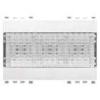 VIMAR - Lampada Emergenza Led 3M 120-230V Bianco Alta Efficienza Dispositivo Automatico Batterie Ricaricabili Autonomia 1 Ora 3 Moduli 20384.B