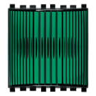 VIMAR - Spia Prismatica Verde per Lampade 230 V~ 3 W Max 14770, 14771, 14776 e 14777 con Diffusore Verde - 2 Moduli