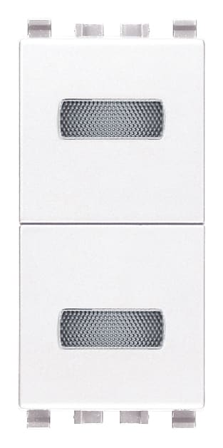 VIMAR - DOPPIA SPIA NEUTRA BIANCO