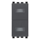 VIMAR - DOPPIA SPIA NEUTRA GRIGIO 20388