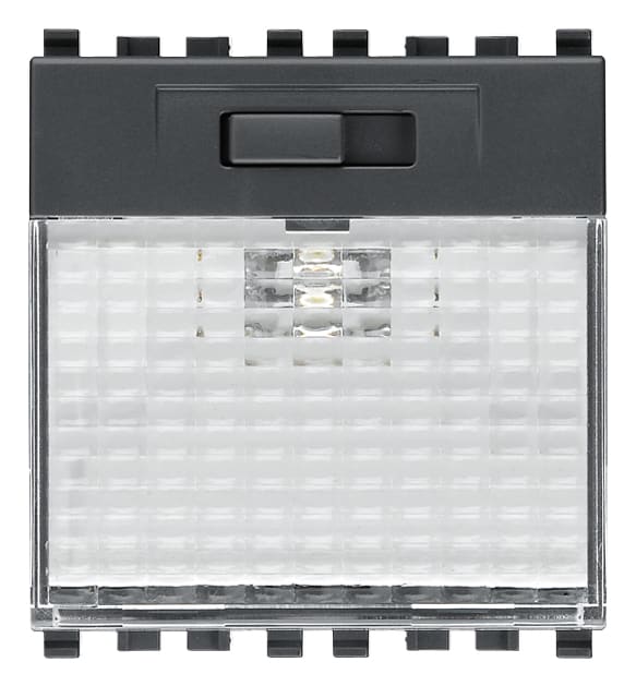 VIMAR - Lampada Segnapasso a Led Grigio Alta Efficienza Su Tre Livelli - 230V~ 50-60 Hz