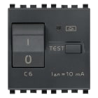 VIMAR - Interruttore Automatico Magnetotermico Differenziale 1P+N C6 10Ma Grigio - 2 Moduli