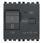 VIMAR - Interruttore Automatico Magnetotermico Differenziale 1P+N C16 10Ma Grigio - 2 Moduli