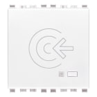 VIMAR - Fuoriporta RFID IoT bianco, lettore smart card, app View Wireless, Bluetooth 5.0, sistema mesh, 1 uscita relè, LED regolabile, 100-240 V, 2 moduli.
